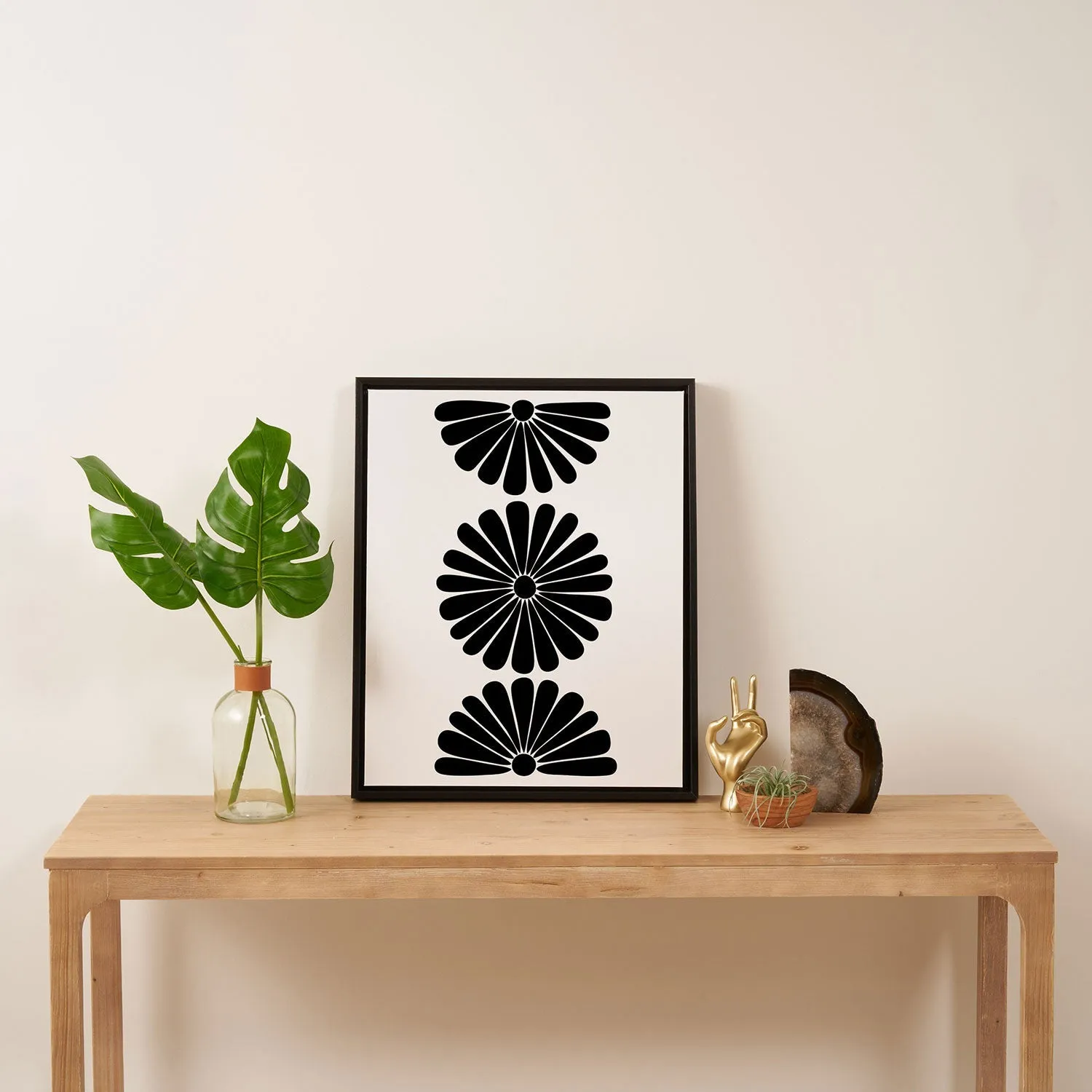 Retro Daisy I Art Canvas