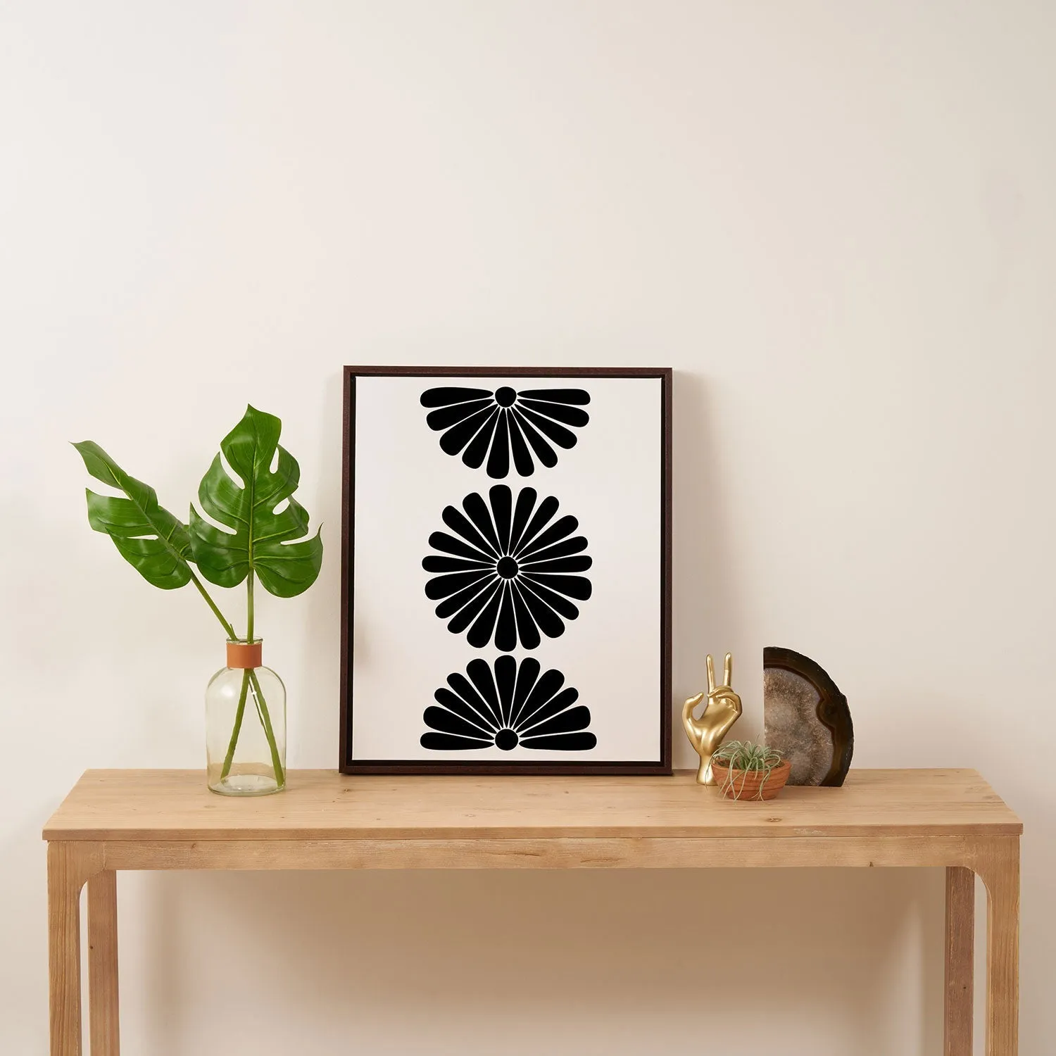Retro Daisy I Art Canvas