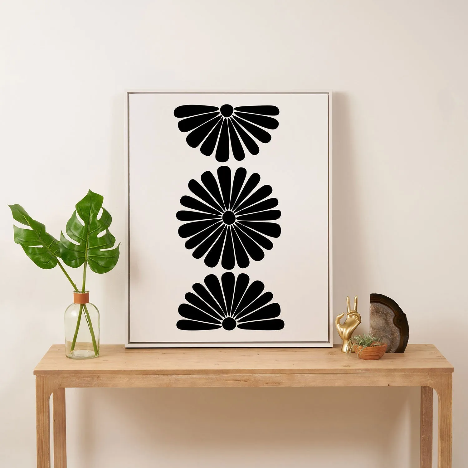 Retro Daisy I Art Canvas
