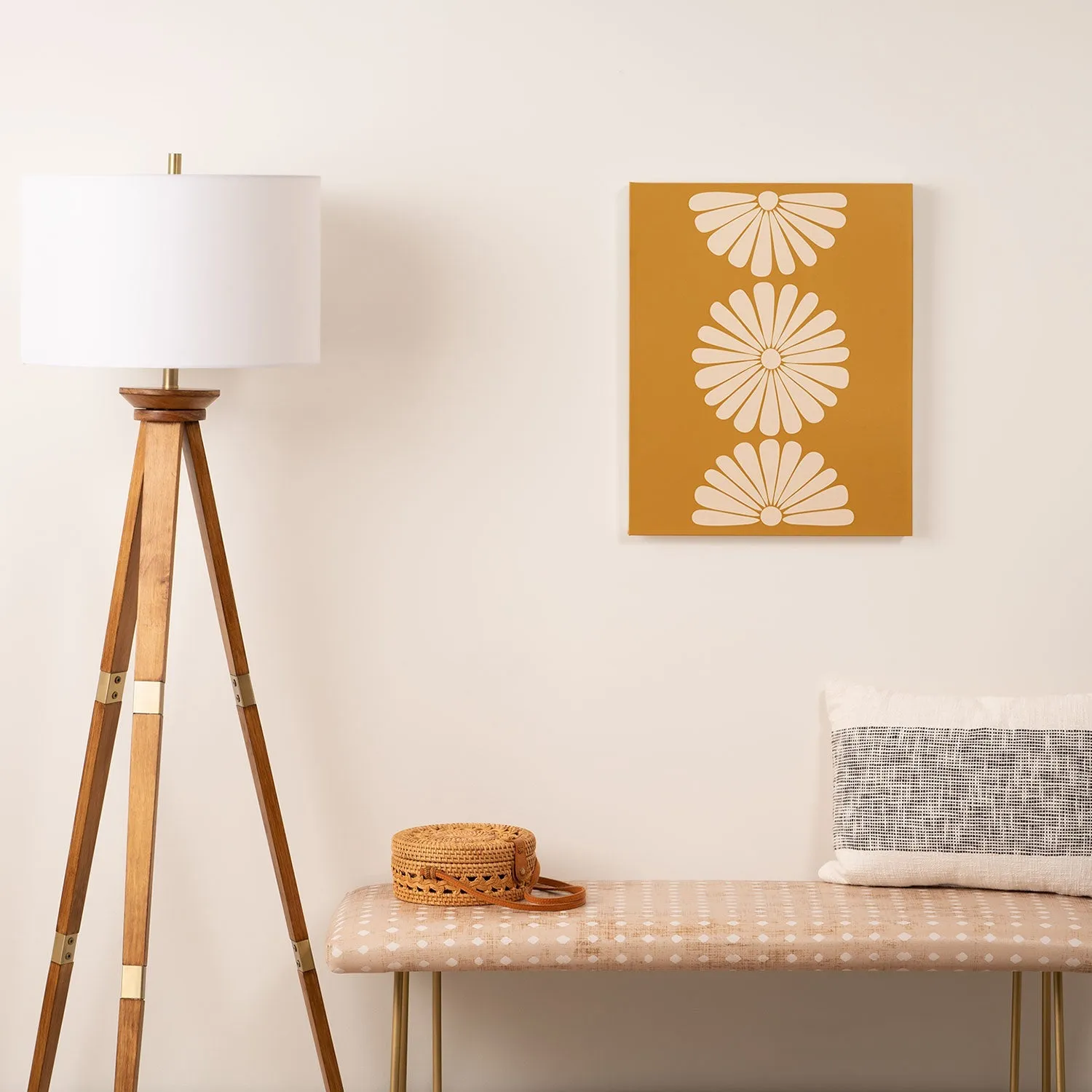 Retro Daisy XIX Art Canvas