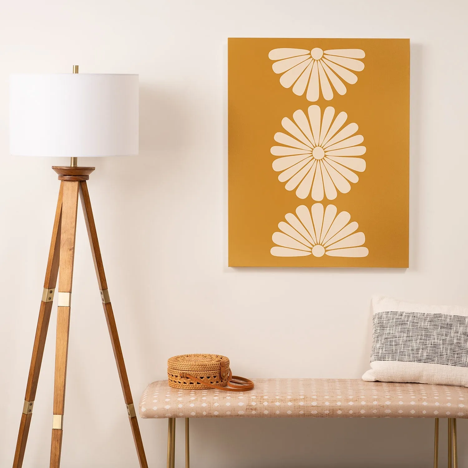 Retro Daisy XIX Art Canvas