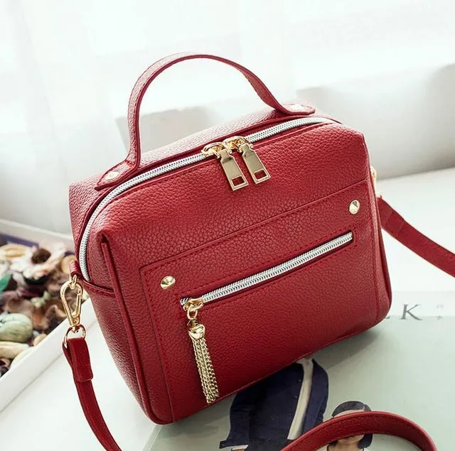 Retro Female Minimalist Crossbody Bag Small Women Shoulder Bag Tassel Women Messenger Bags Tote Handbag Designer Bolsas LB81