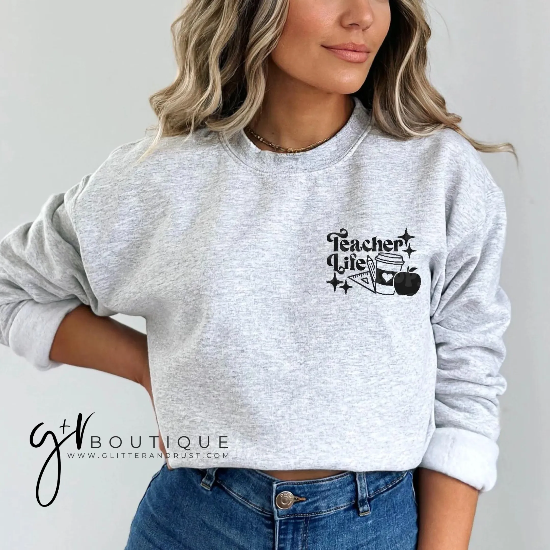 Retro Teacher Pocket Tee