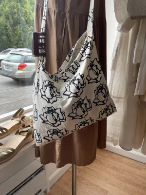 Rose Printed Tote Bag