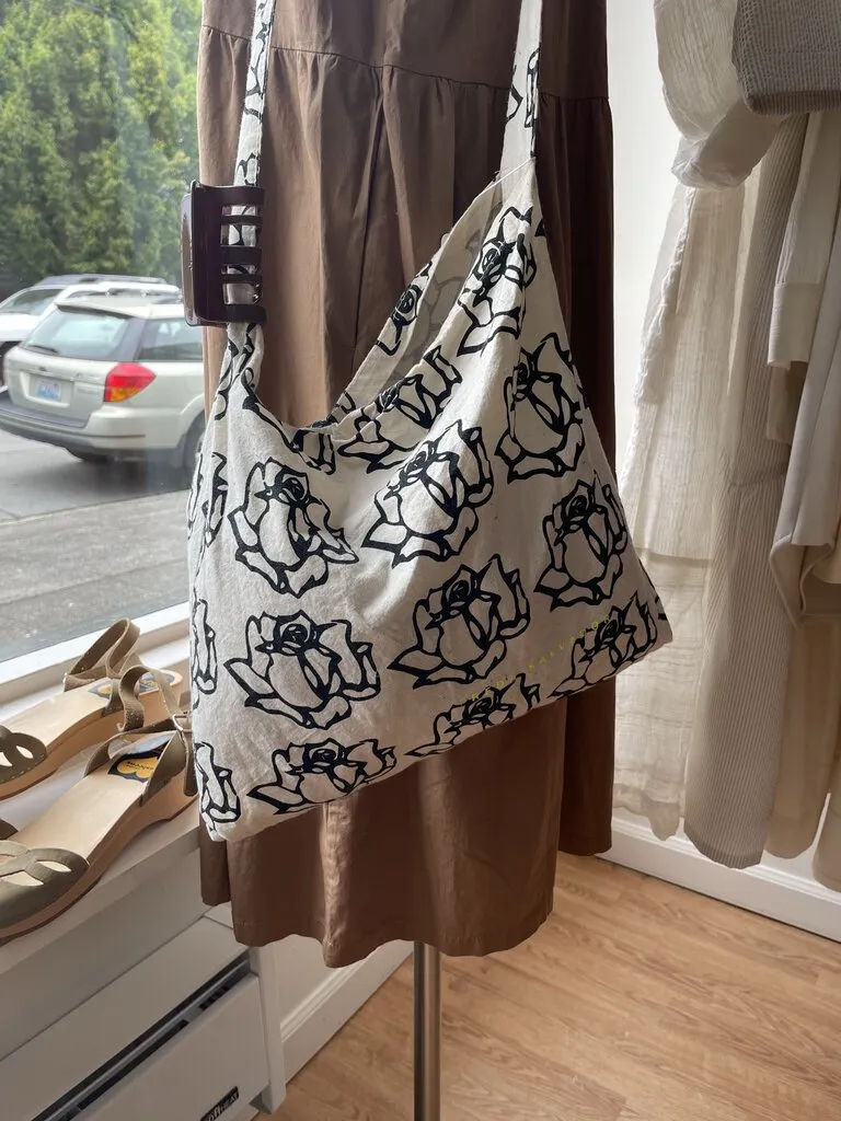 Rose Printed Tote Bag