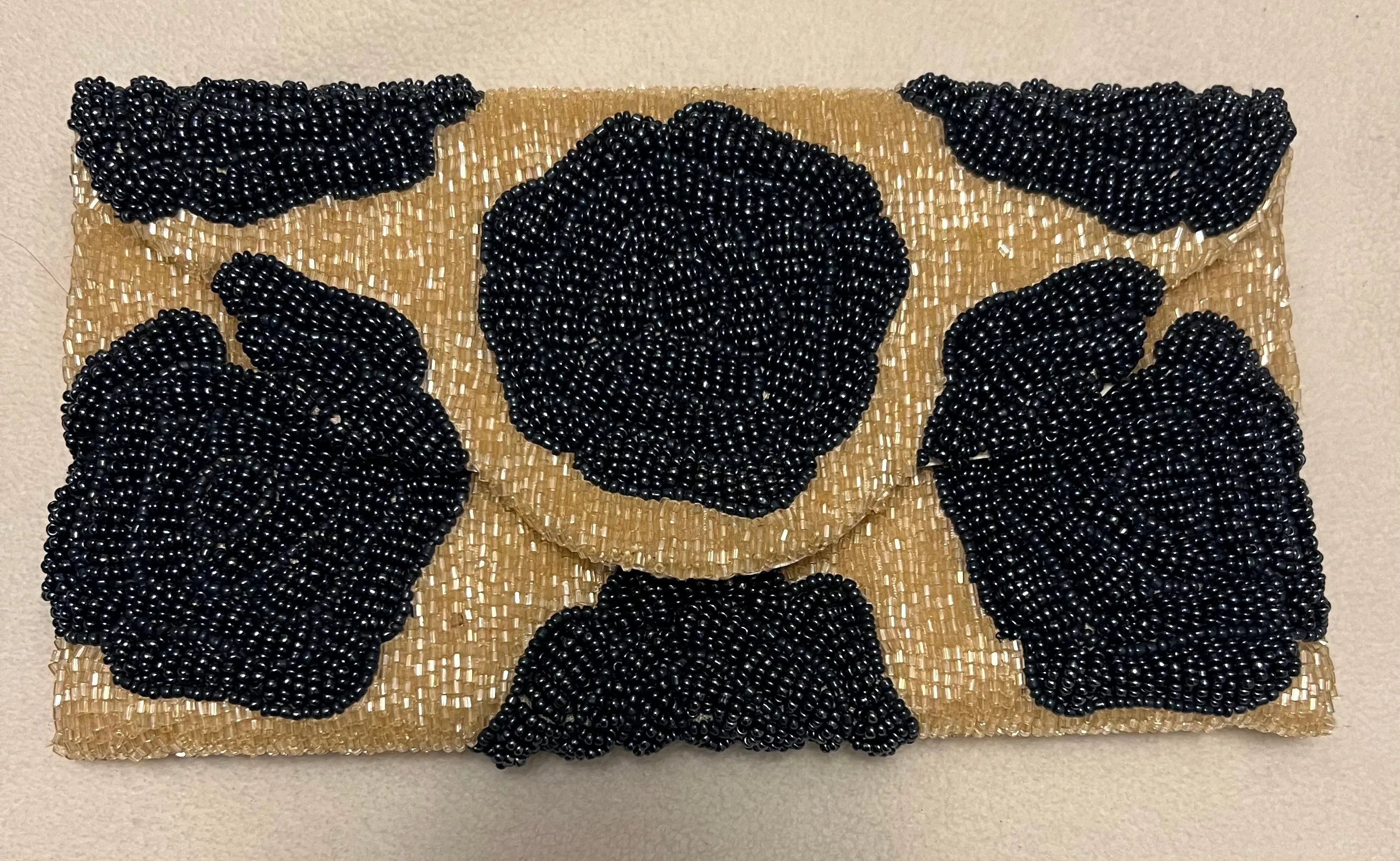 Roses Beaded Clutch