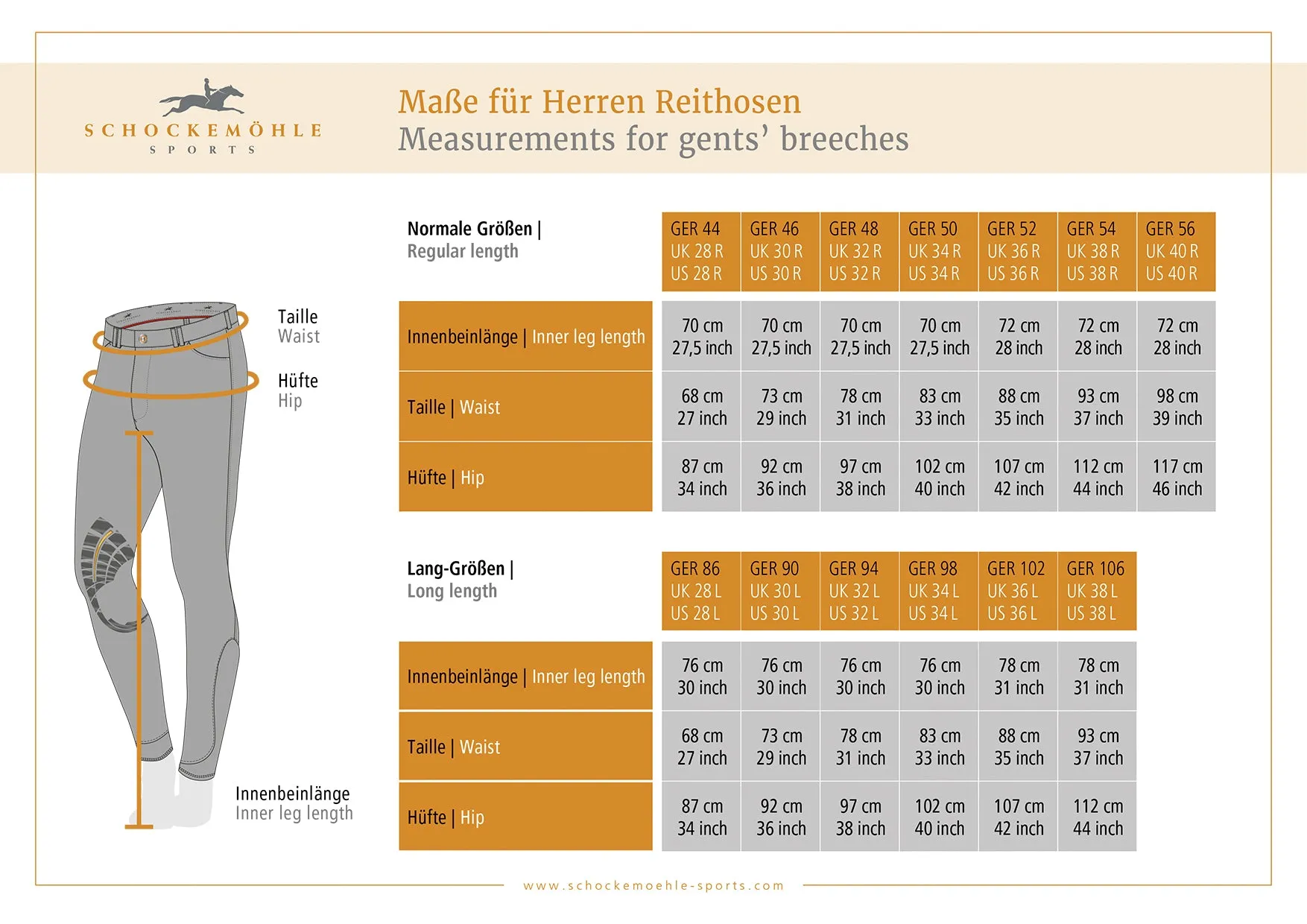 Schockemohle Hero Full Seat Silicone Mens Breeches White
