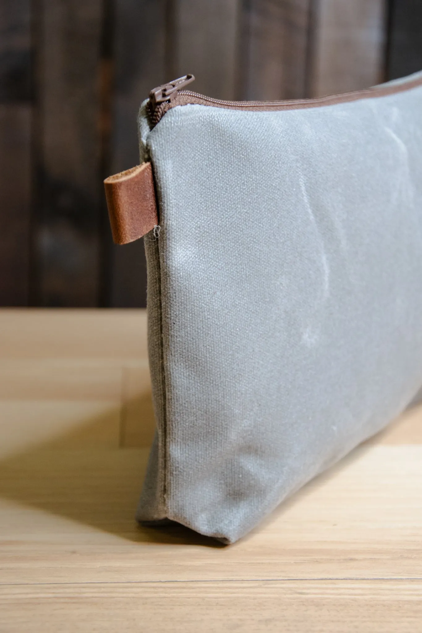 Seasonal Colors | Handmade Waxed Canvas Pouch | Zipper |  Ready to Ship