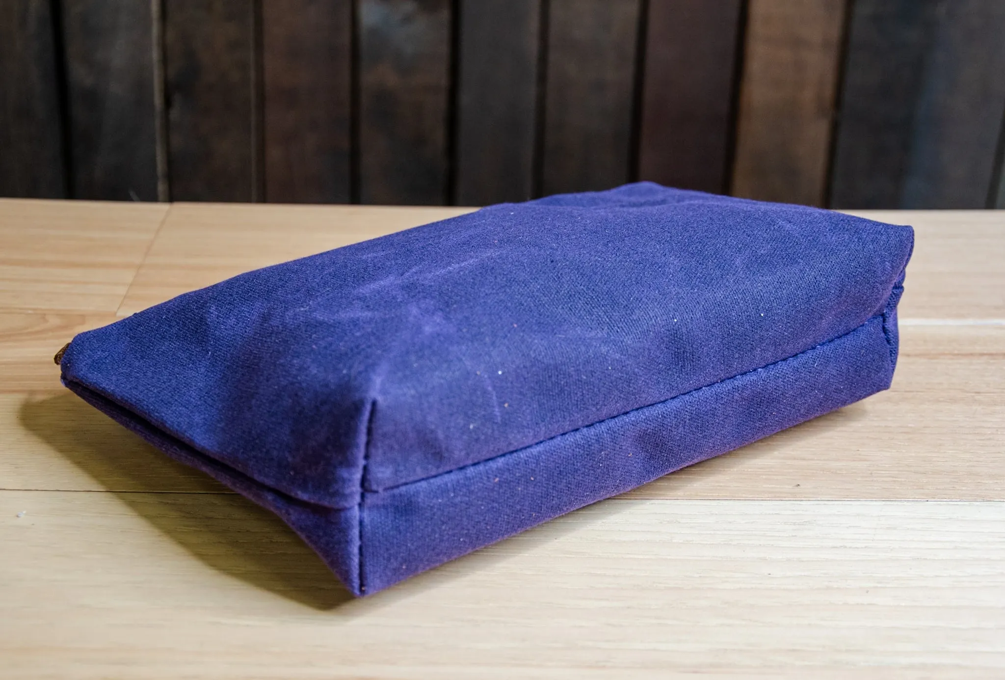 Seasonal Colors | Handmade Waxed Canvas Pouch | Zipper |  Ready to Ship
