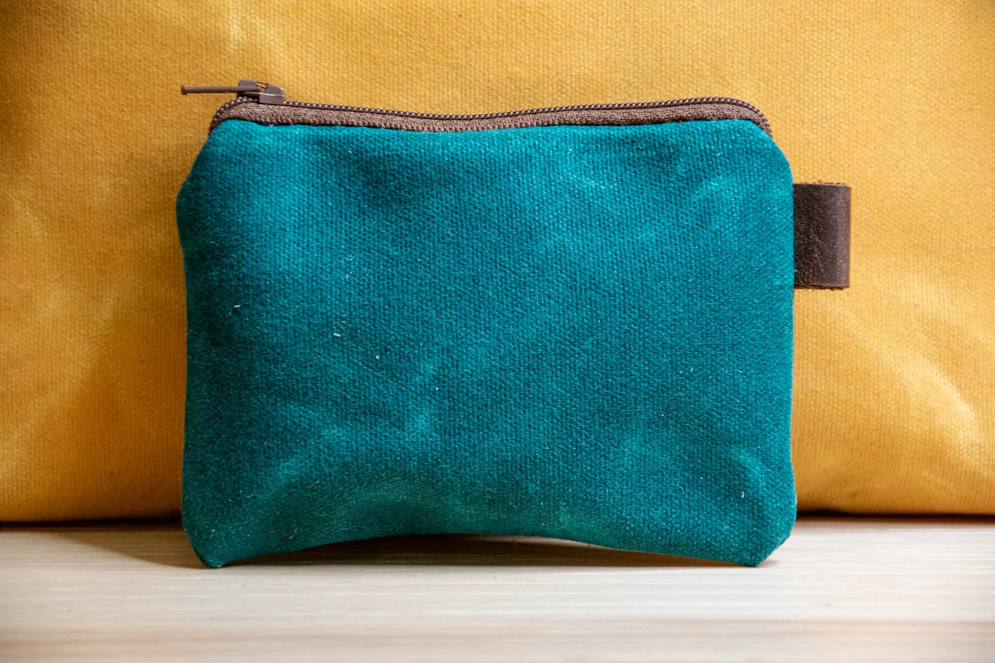 Seasonal Colors | Handmade Waxed Canvas Pouch | Zipper |  Ready to Ship