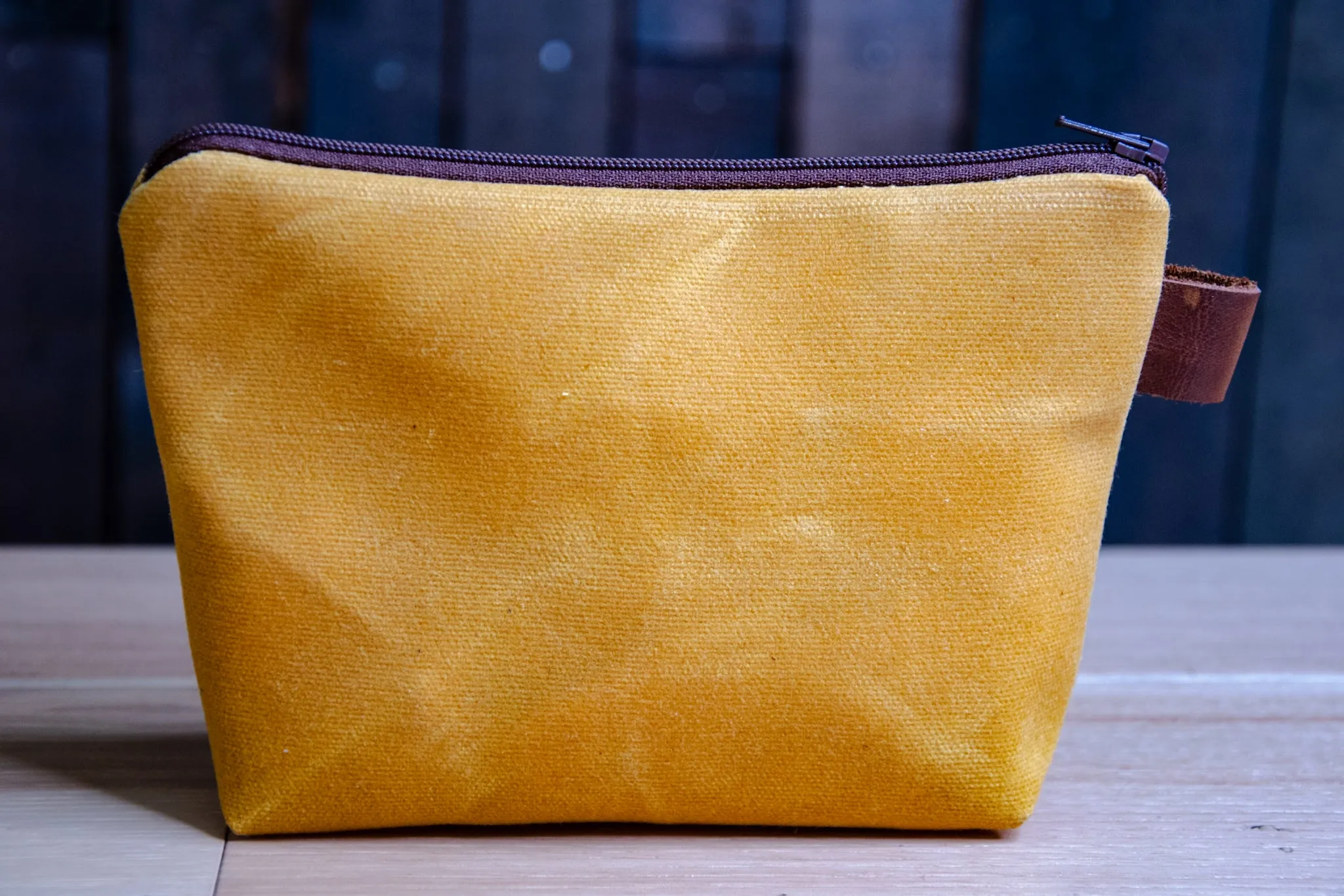Seasonal Colors | Handmade Waxed Canvas Pouch | Zipper |  Ready to Ship