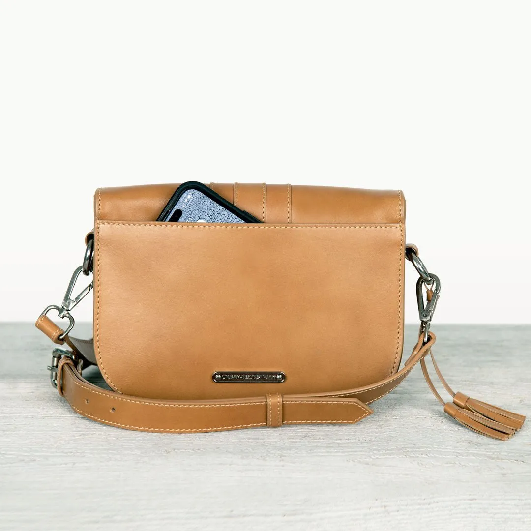 Signature Stirrup - English Stirrup Crossbody Bag in Italian Leather with Nickel Hardware Equestrian Handbag
