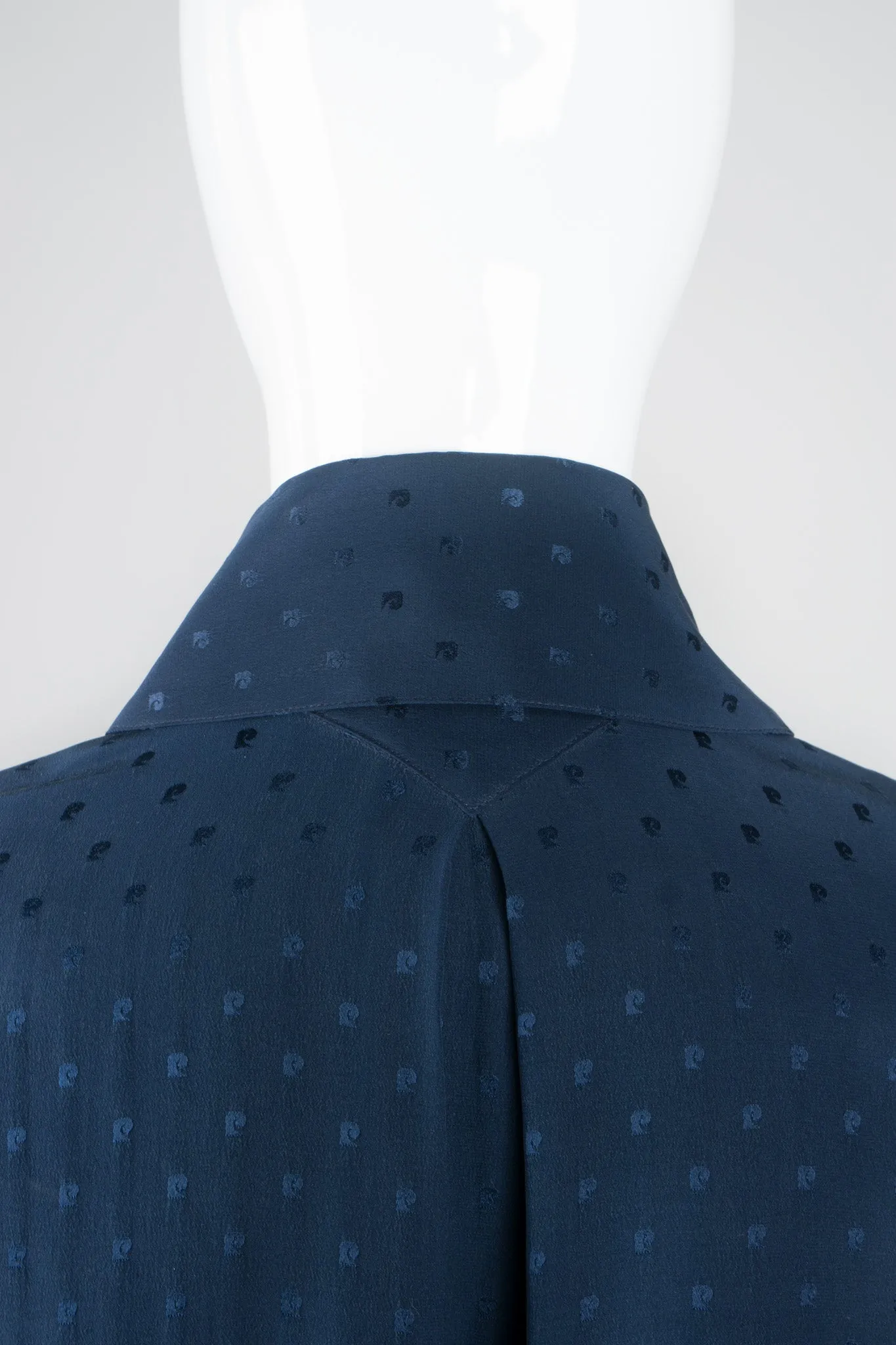 Silk Scarf Tie Blouse