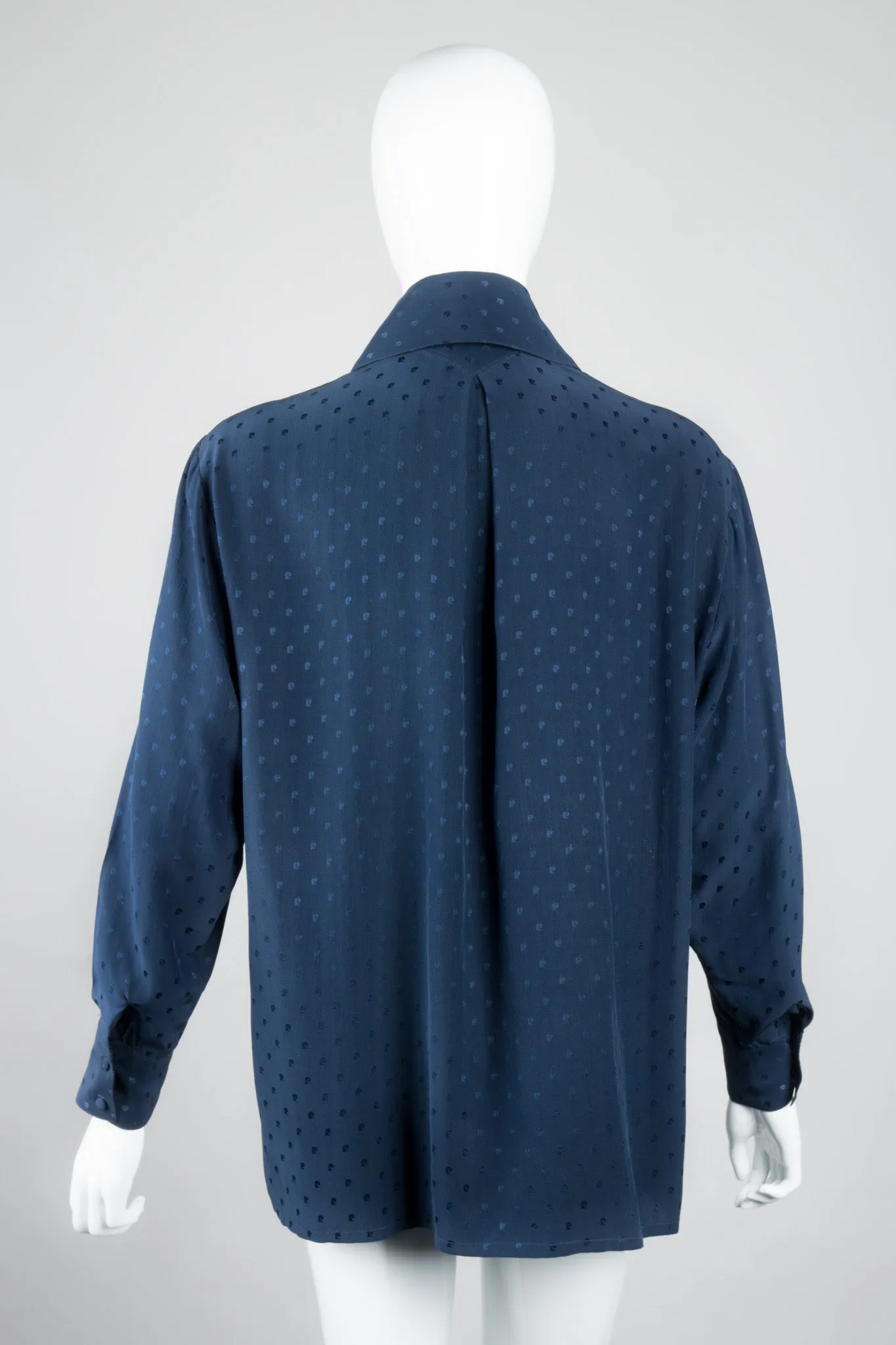 Silk Scarf Tie Blouse