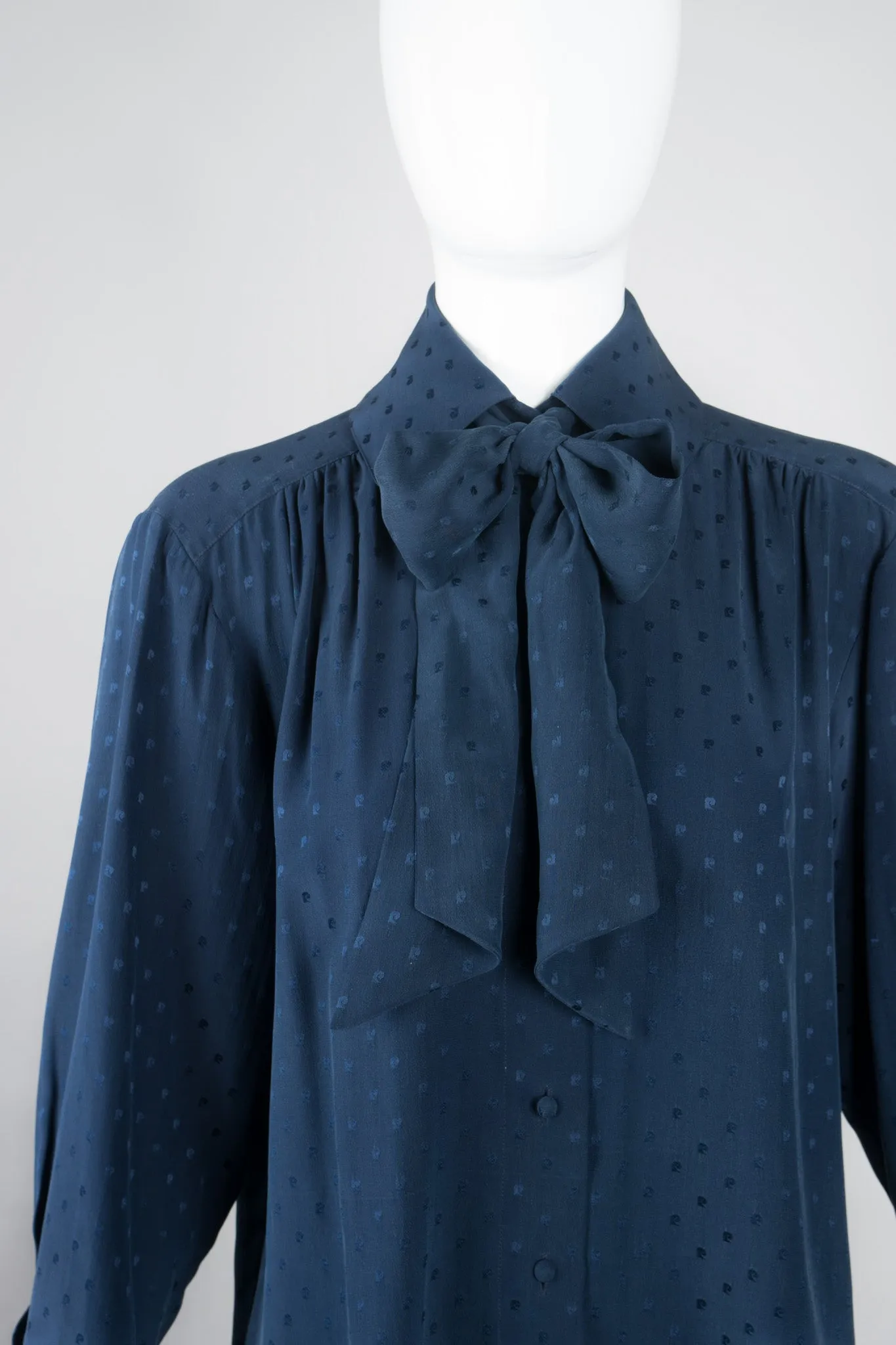 Silk Scarf Tie Blouse