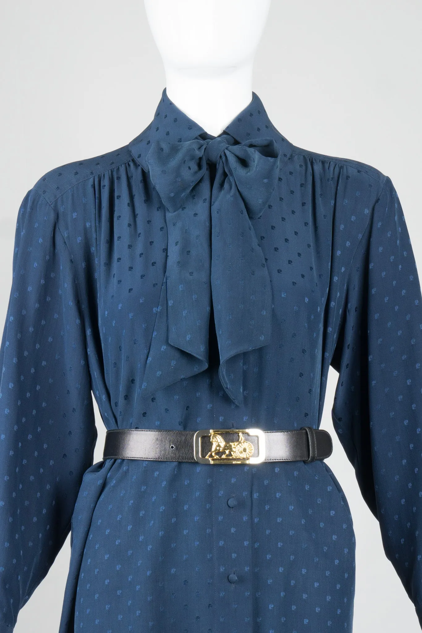 Silk Scarf Tie Blouse