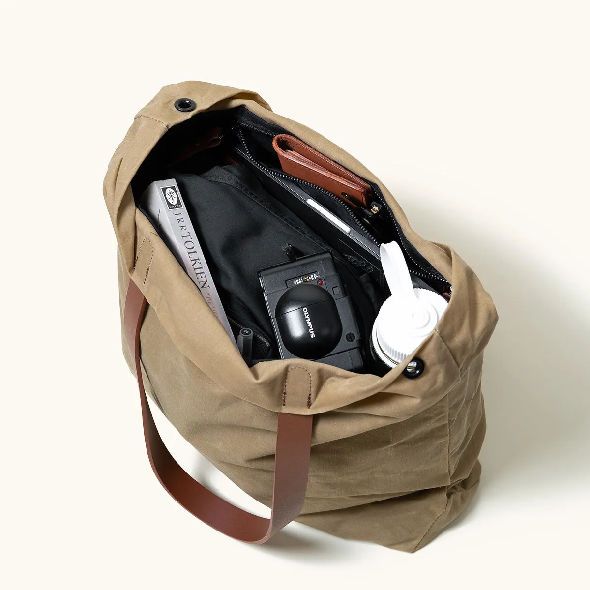Simple Tote - Utility Tan (Waxed Canvas)