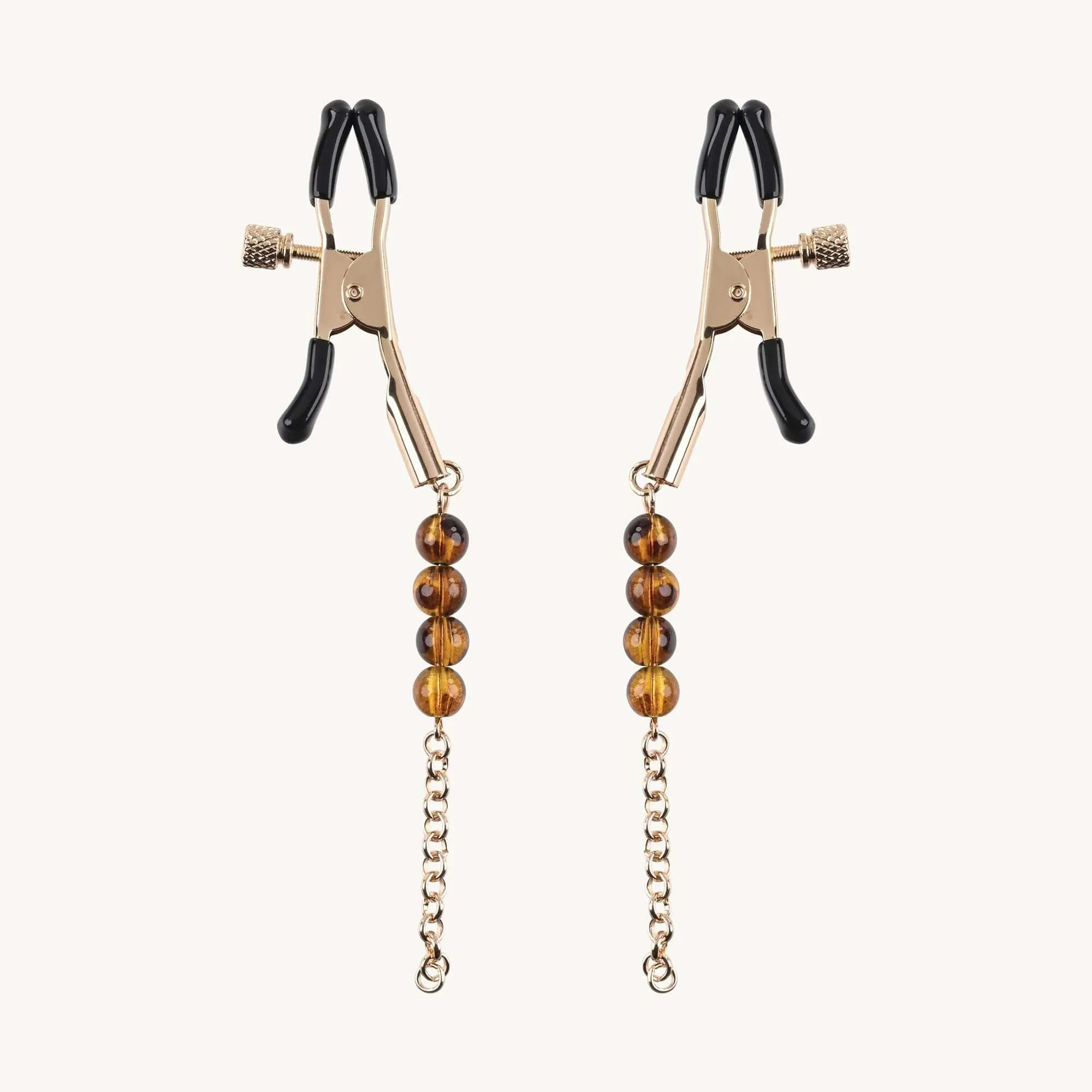 Sincerely Amber Beaded Nipple Clamp