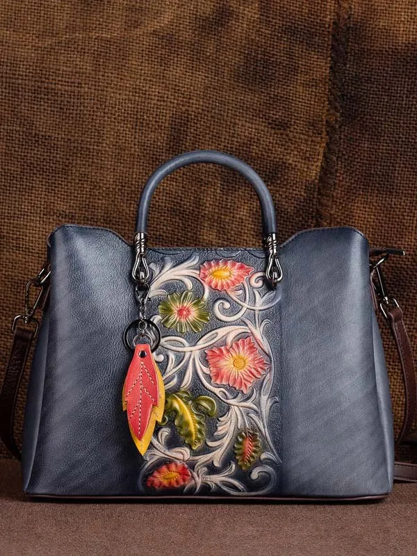 Sleek Simple Casual Leather Tote