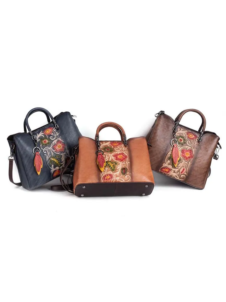 Sleek Simple Casual Leather Tote