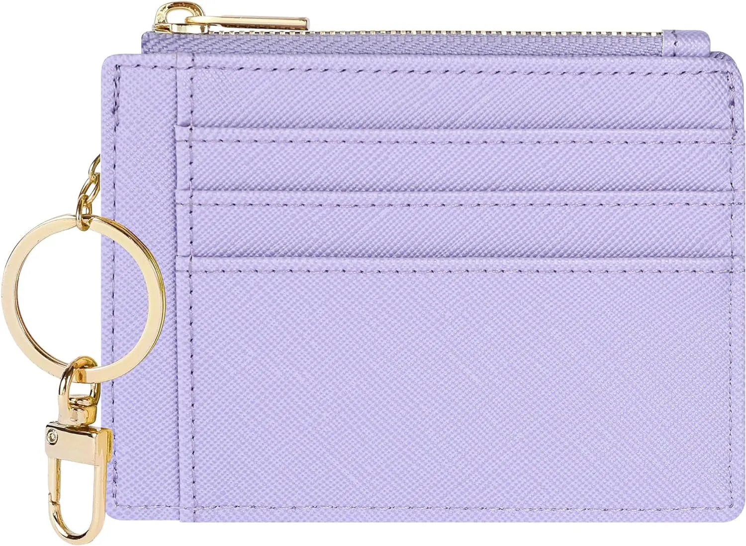 Slim Front Pocket Wallet for Women, Credit Card Holder With Keychain