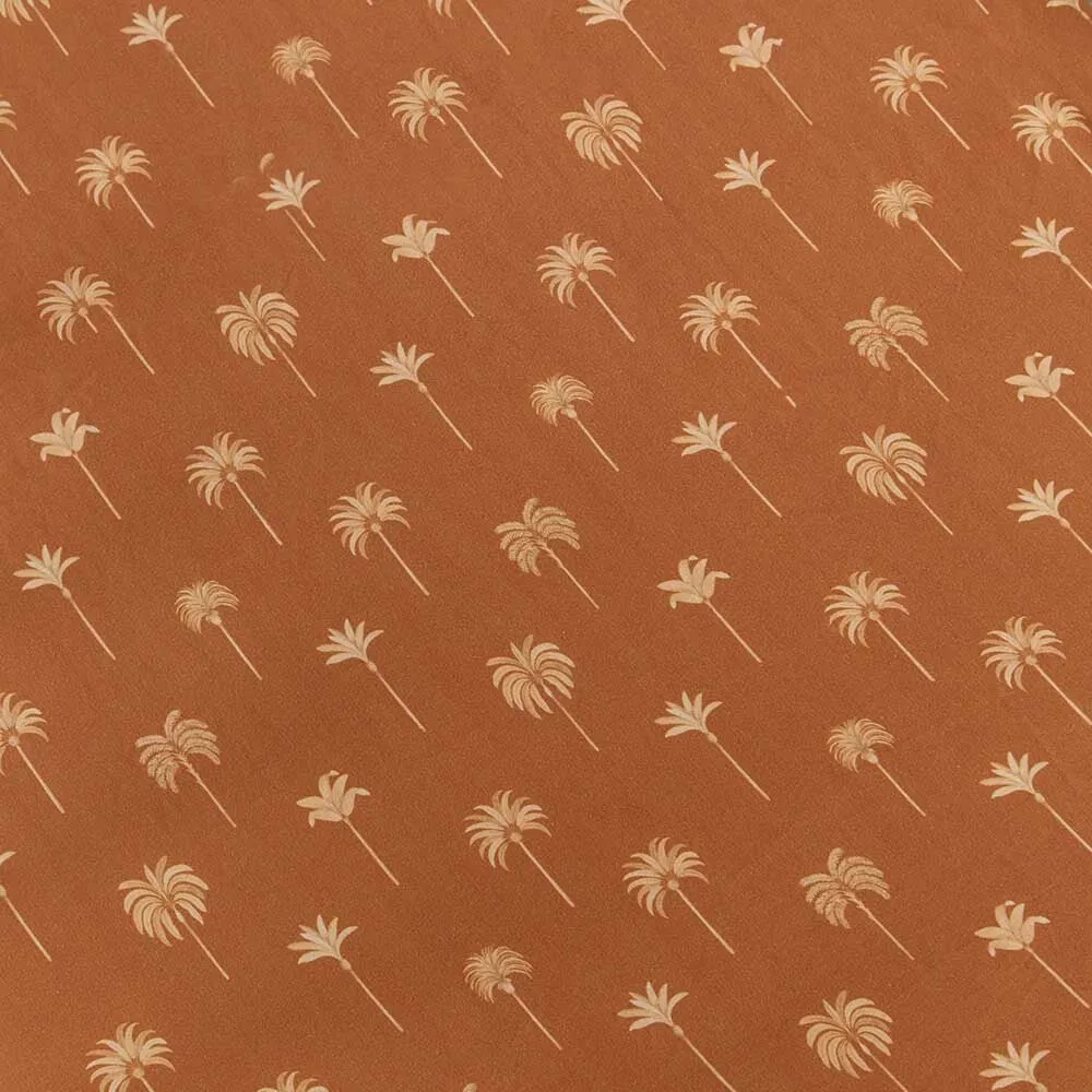 Snuggle Hunny Kids - Organic Fitted Cot Sheet | Bronze Palm