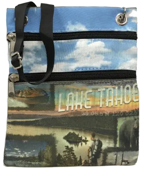 Souvenir Tote Retro Photo Canvas Passport Lake Tahoe Bag