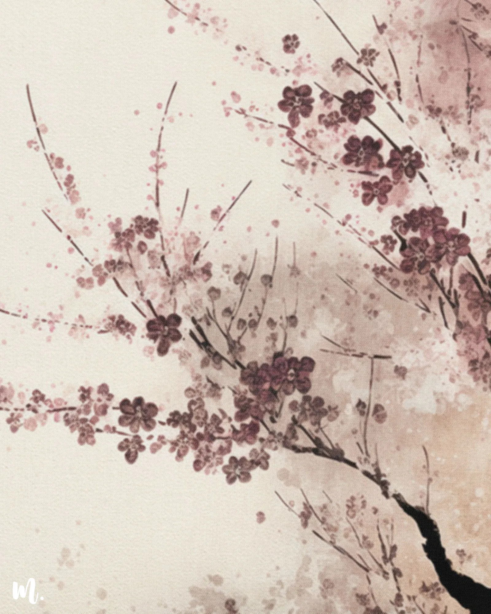 Spring's cherry bliss modern canvas art