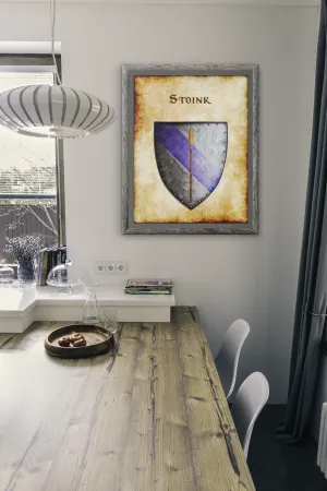 Stoink Heraldry of Greyhawk Anna Meyer Cartography Canvas Art Print