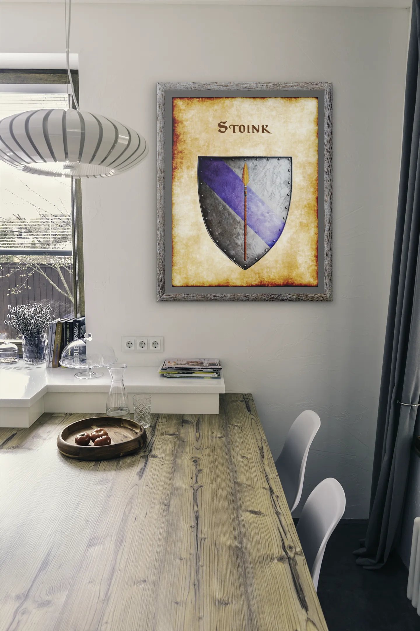 Stoink Heraldry of Greyhawk Anna Meyer Cartography Canvas Art Print