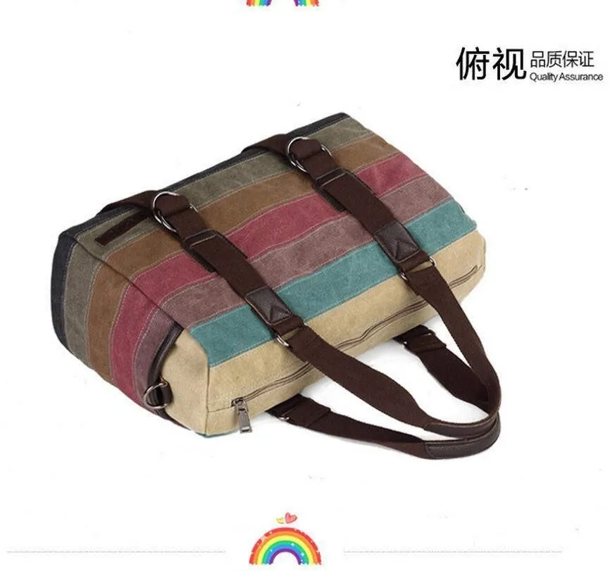 Striped Canvas Bag