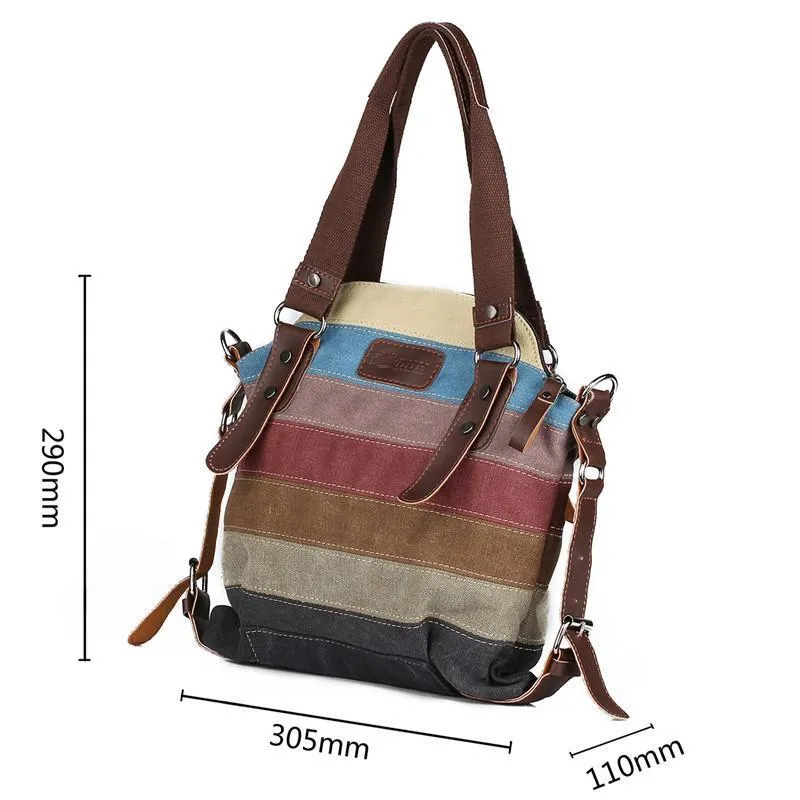 Striped Canvas Bag