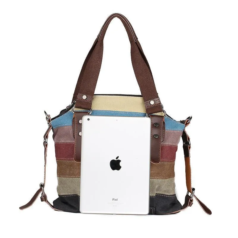 Striped Canvas Bag