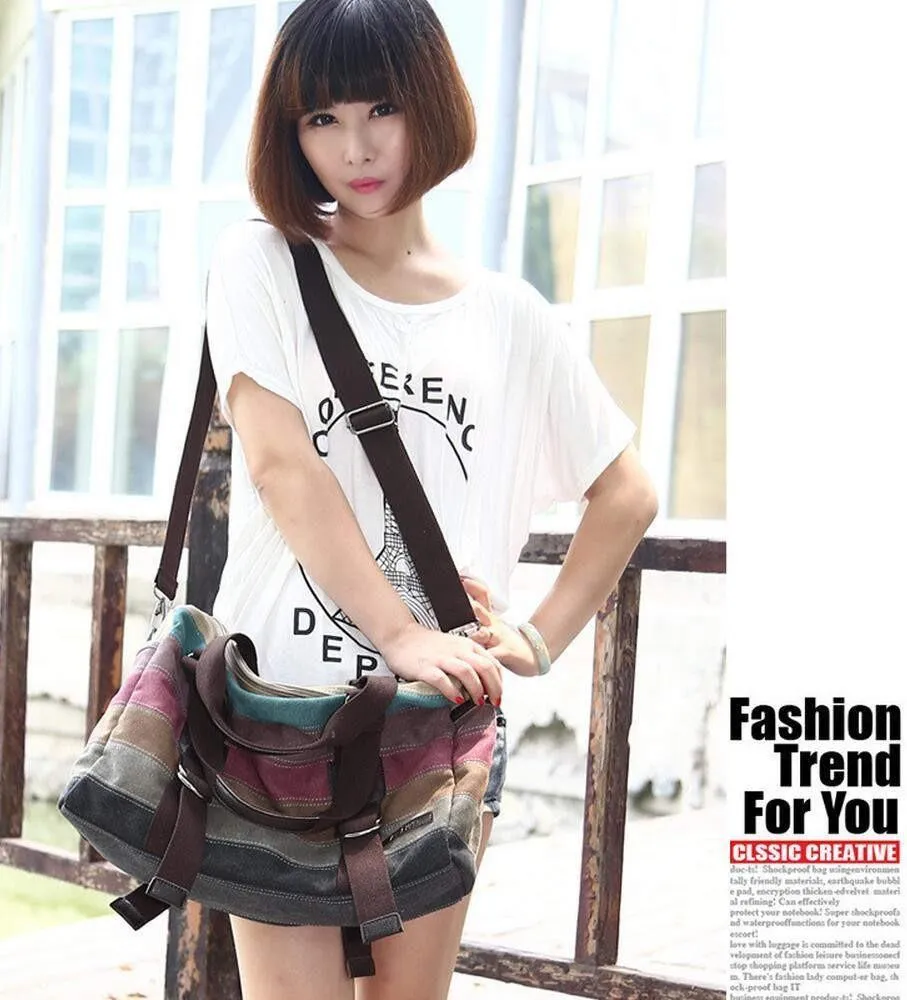 Striped Canvas Bag