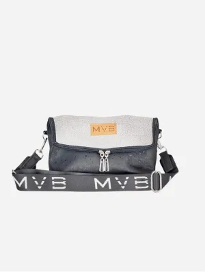 Summer Canvas & Cork Vegan Crossbody Flop Bag | Soft Ash