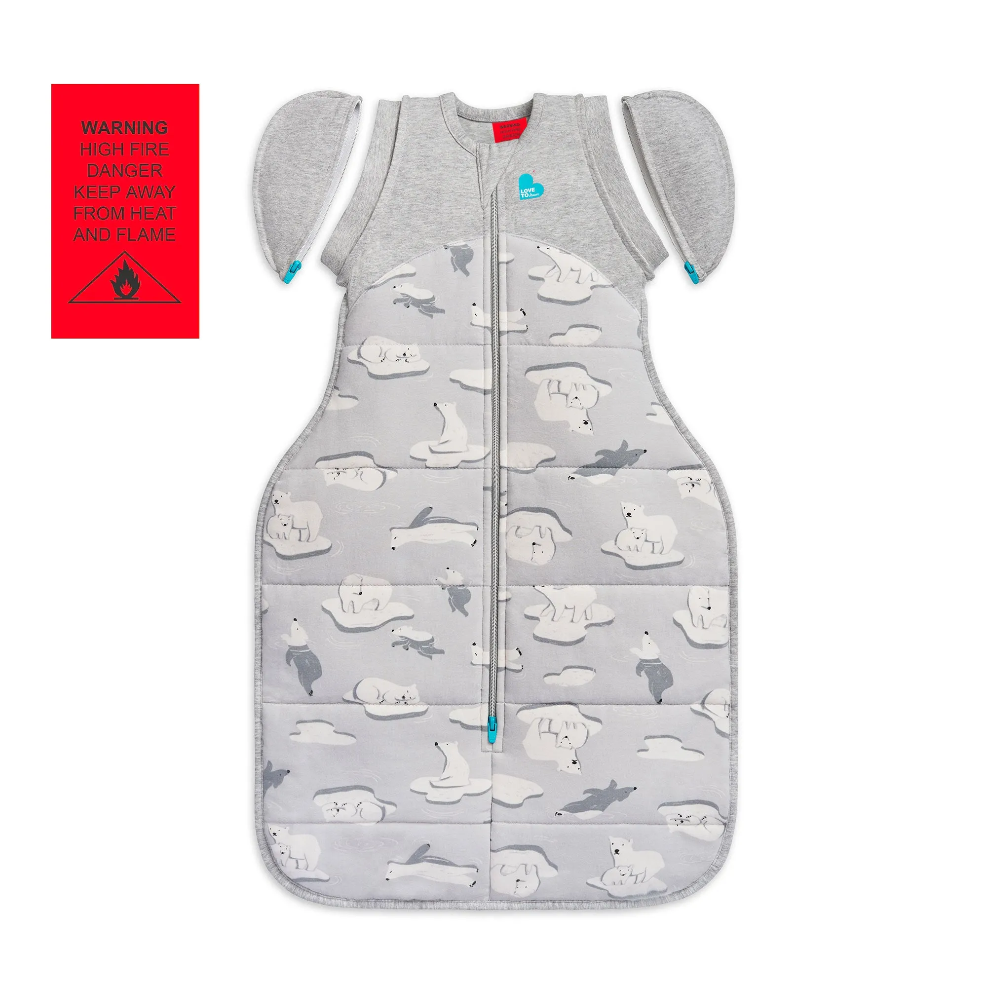 Swaddle Up™ Transition Bag Extra Warm 3.5 TOG - South Pole Grey