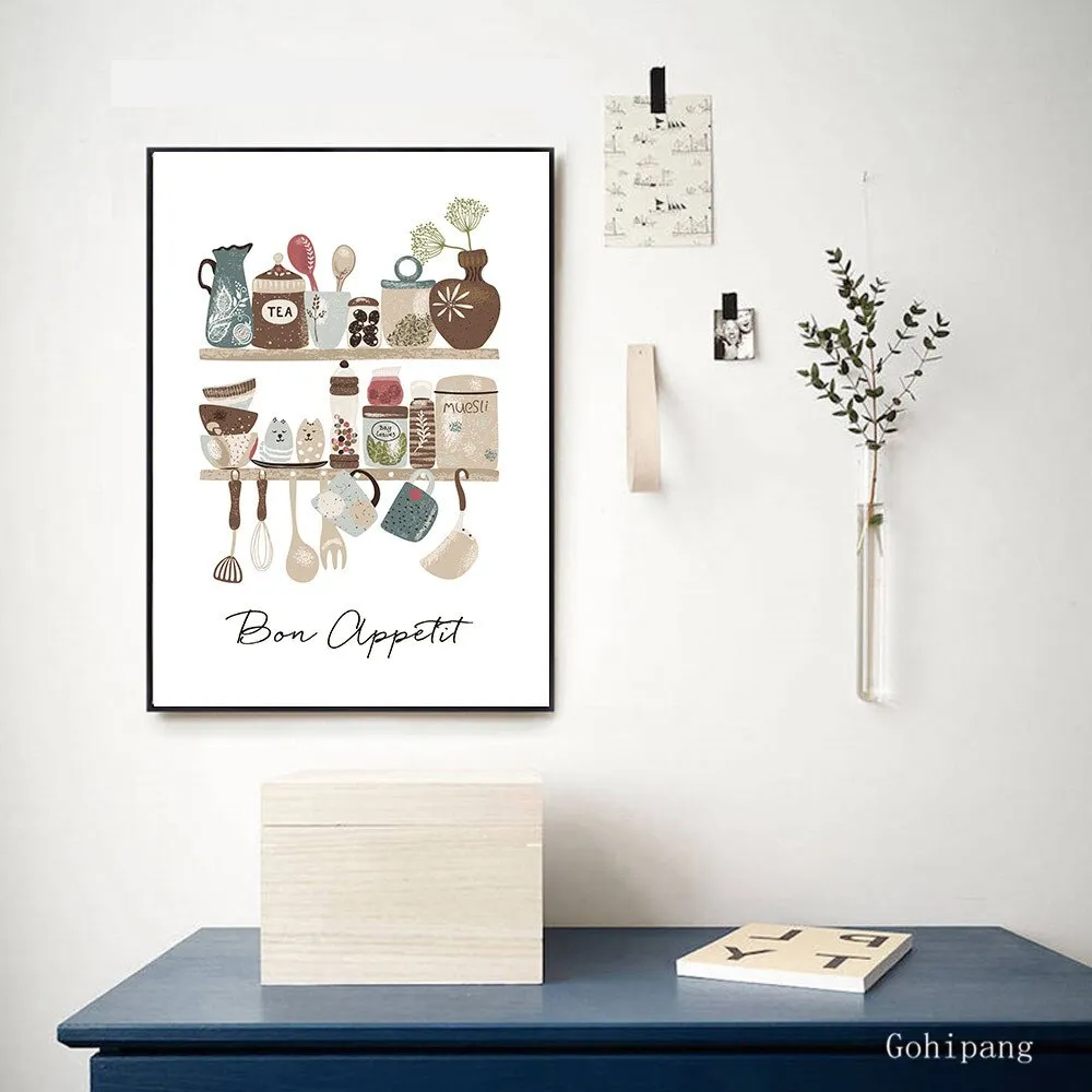 Tableware Canvas Wall Art