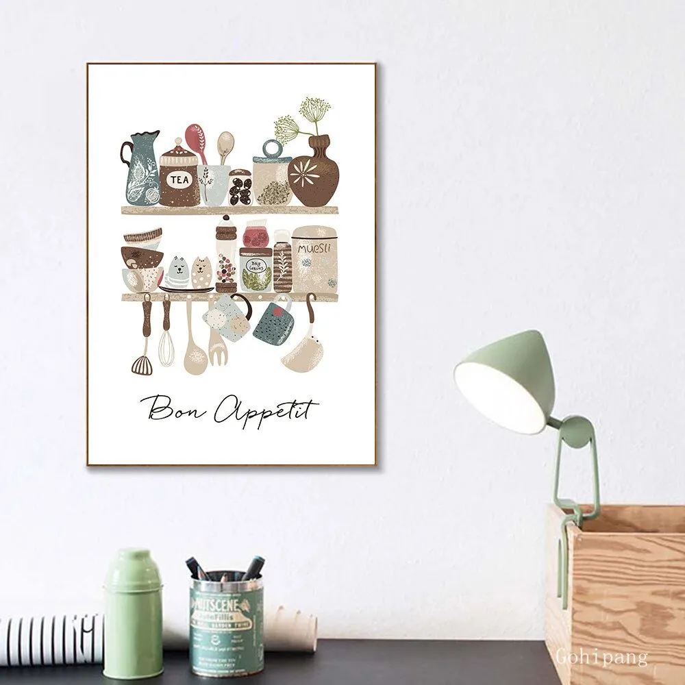 Tableware Canvas Wall Art