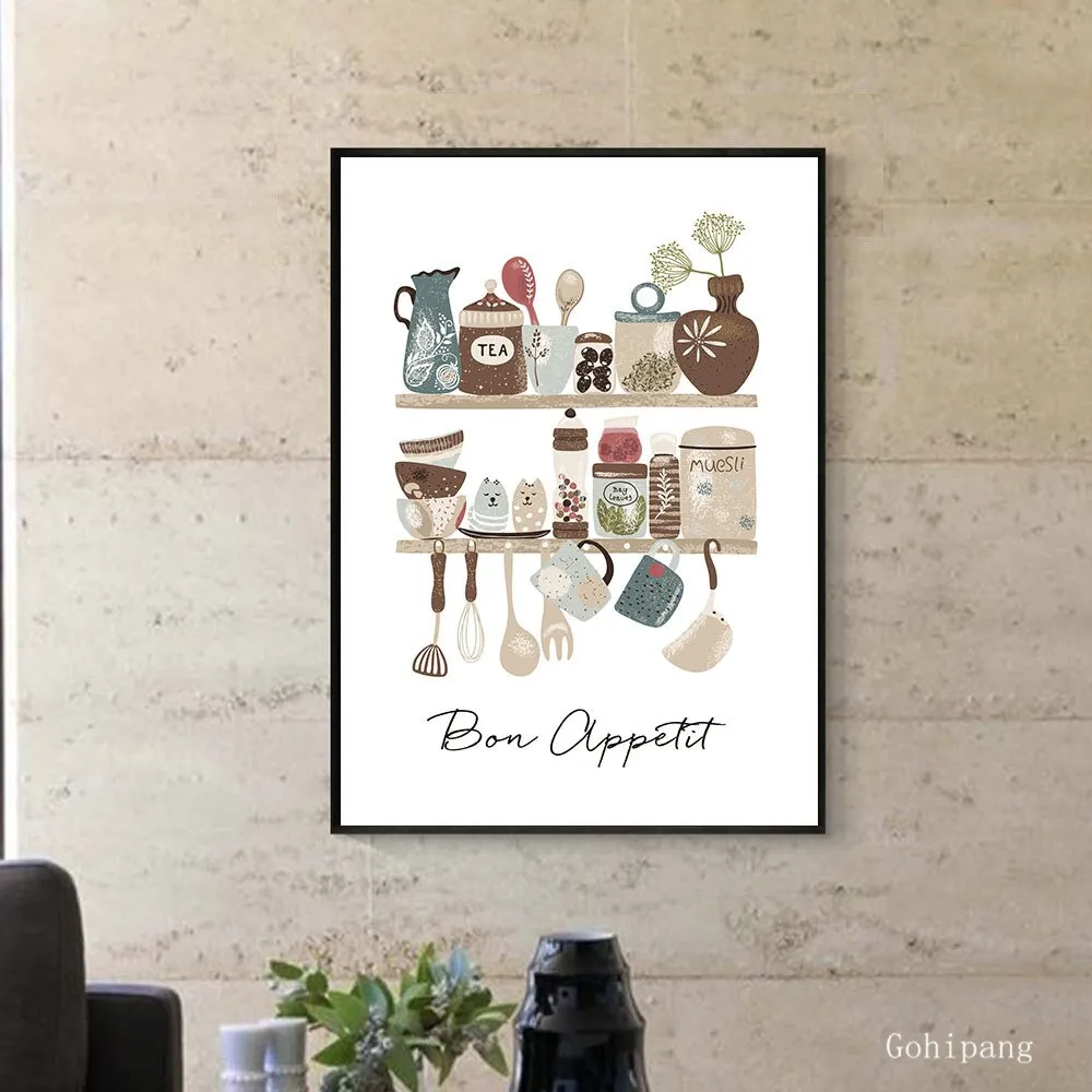 Tableware Canvas Wall Art