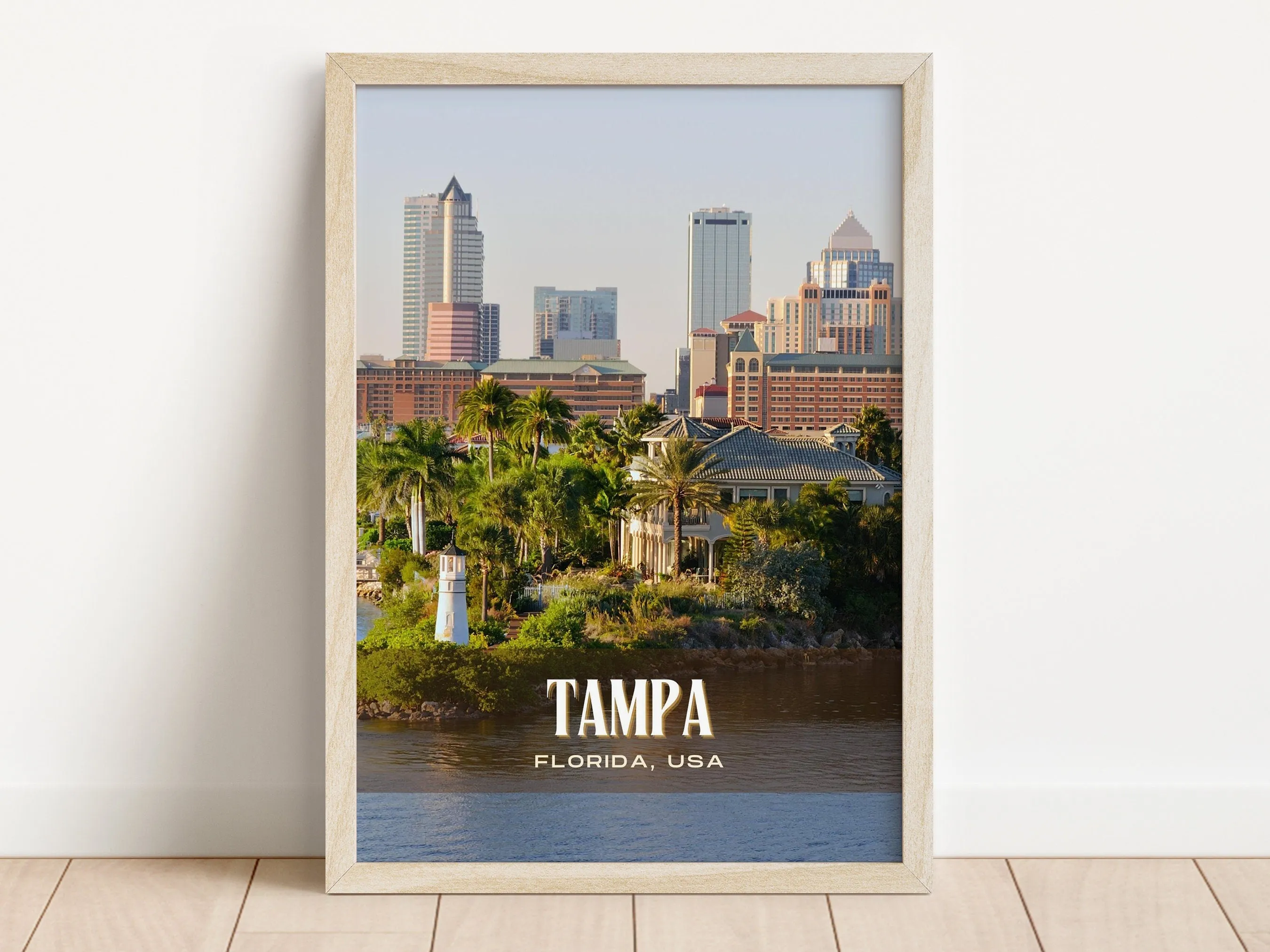 Tampa Retro Wall Art, Florida, USA