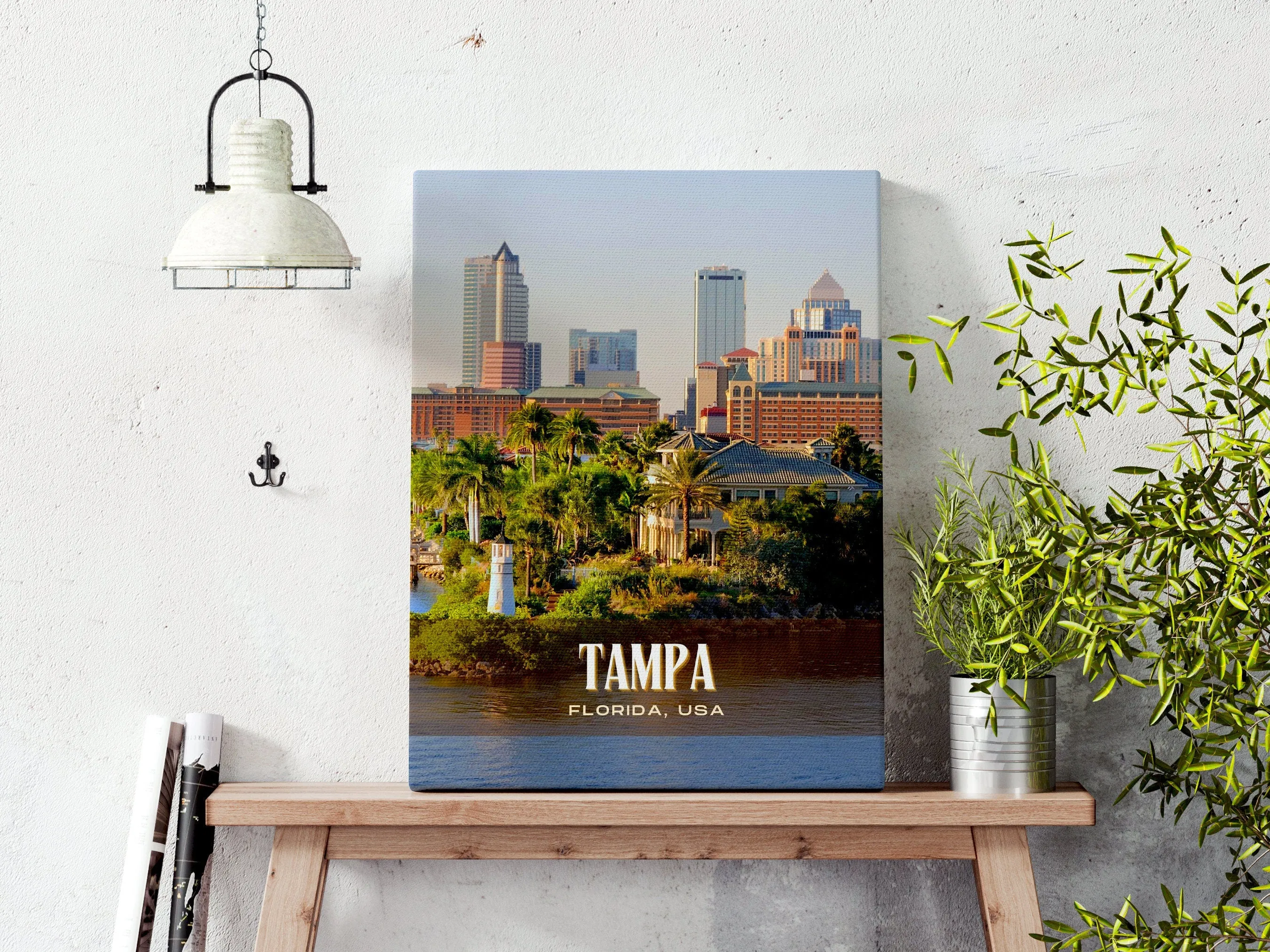 Tampa Retro Wall Art, Florida, USA