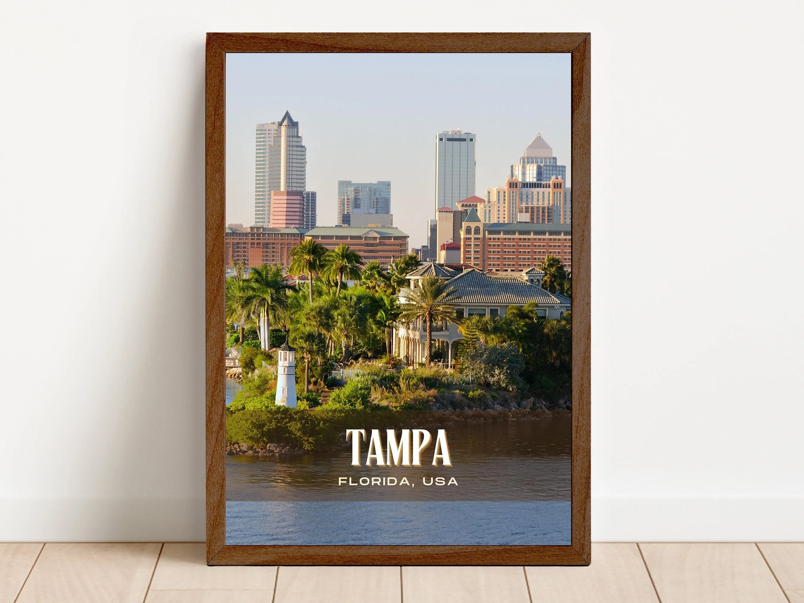 Tampa Retro Wall Art, Florida, USA
