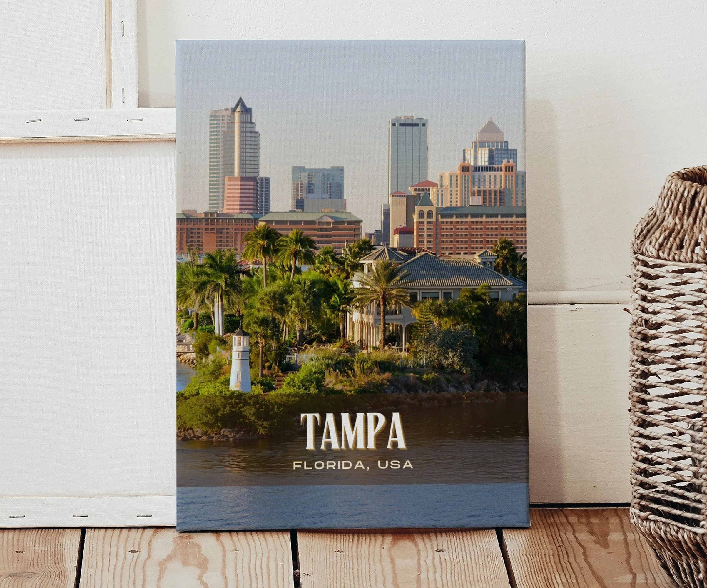 Tampa Retro Wall Art, Florida, USA