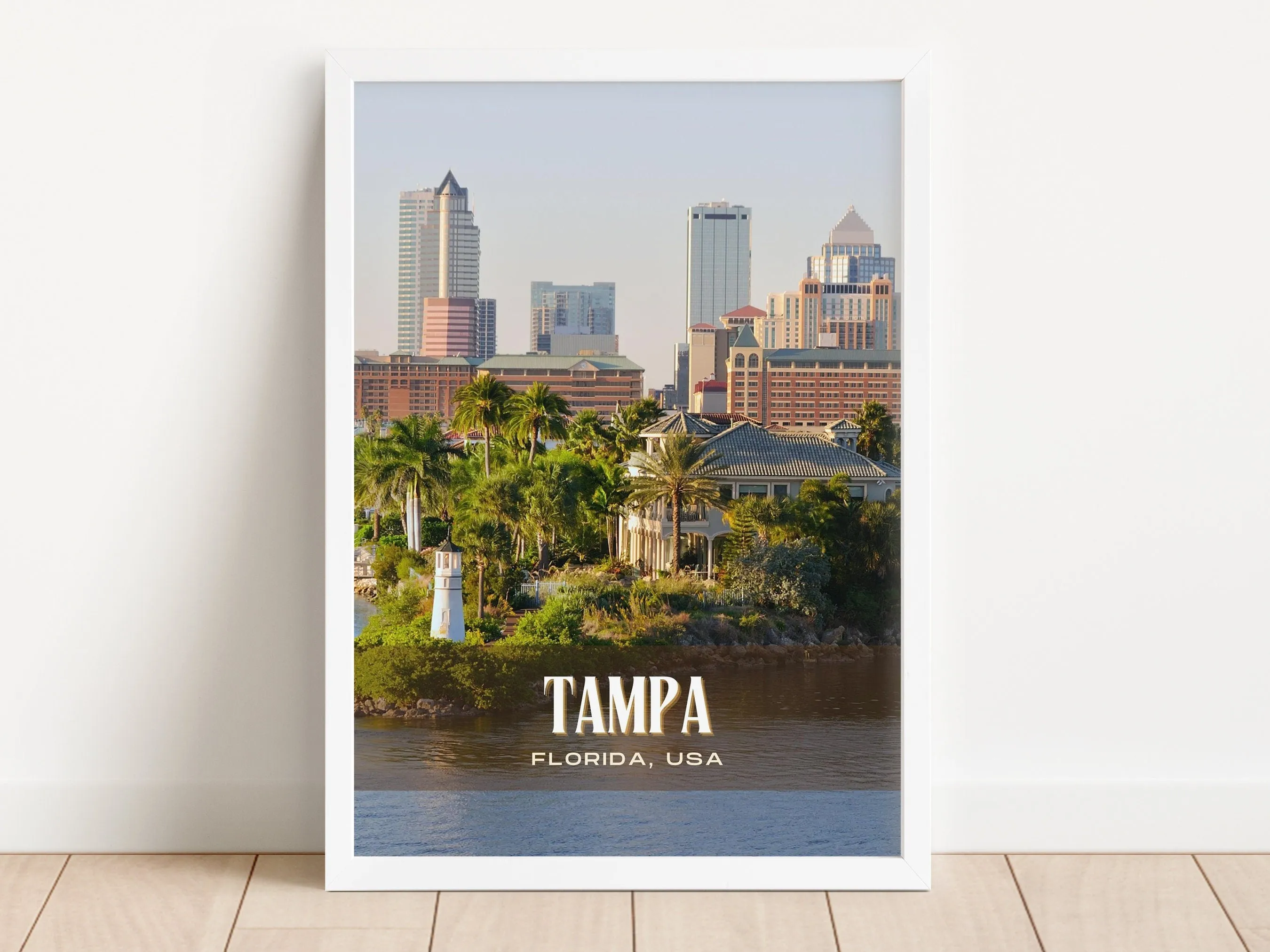 Tampa Retro Wall Art, Florida, USA