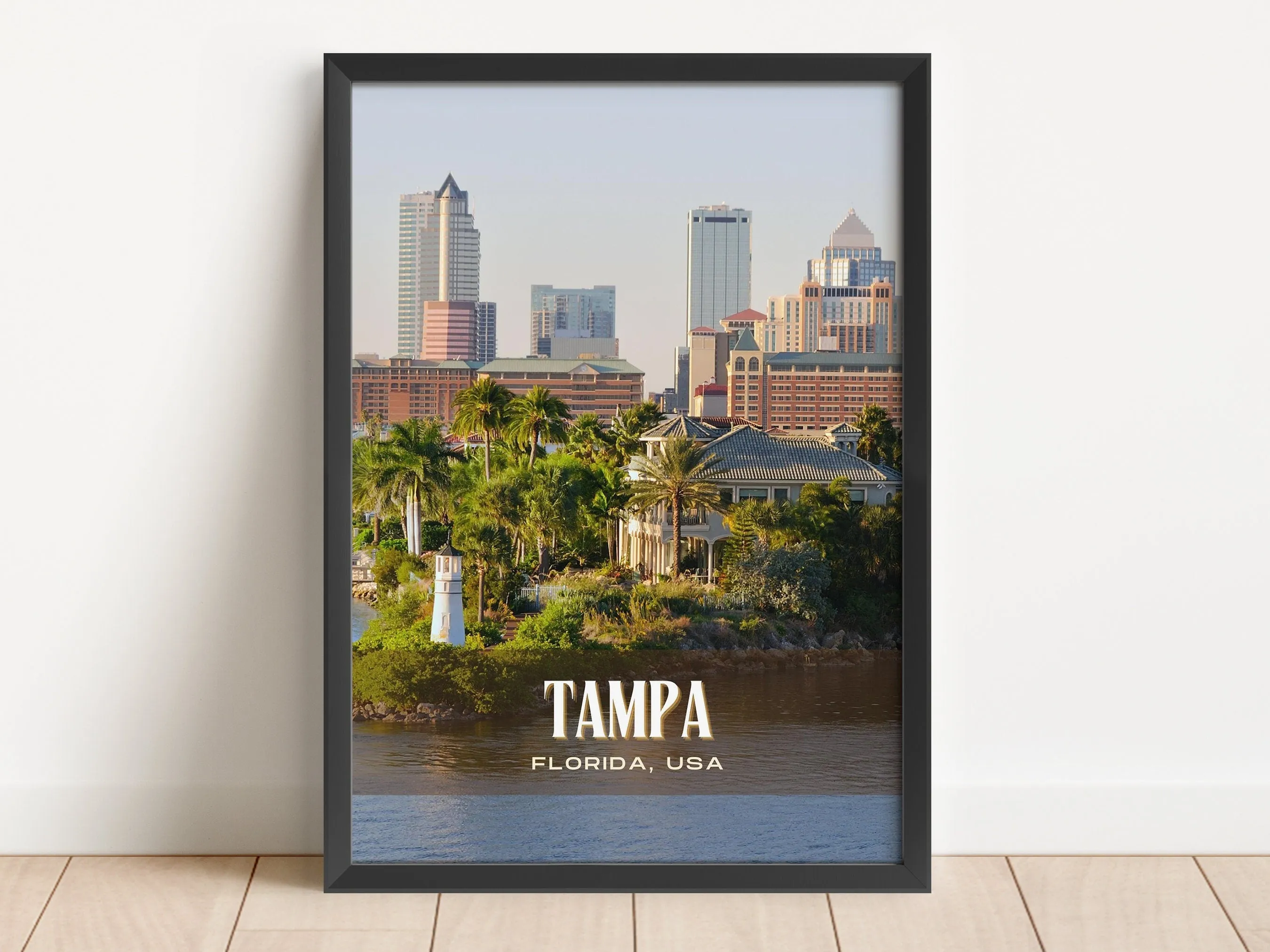 Tampa Retro Wall Art, Florida, USA