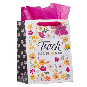 Teach Encourage Inspire Gift Bag with Tissue