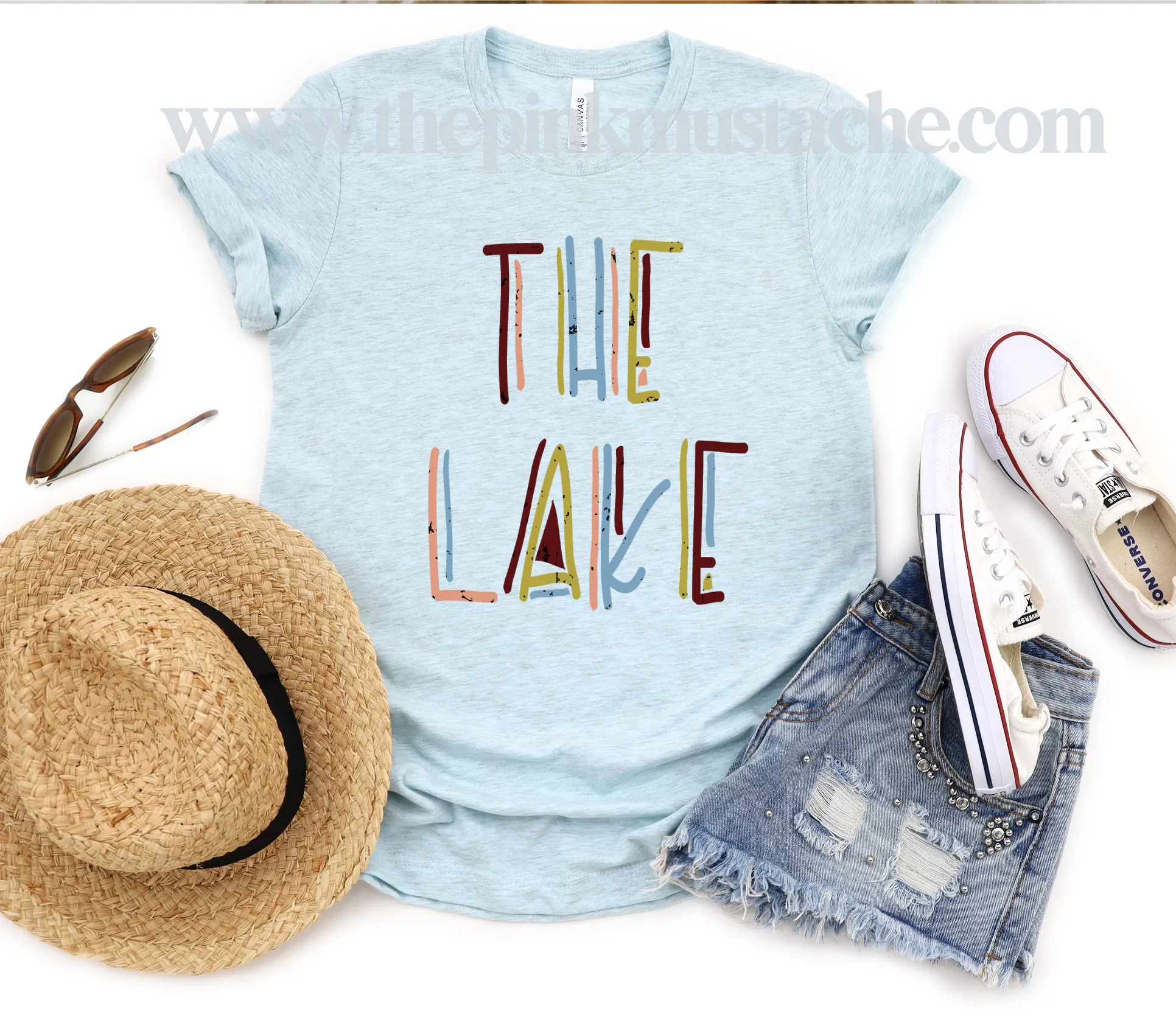 The Lake - Retro Tee - Bella Canvas