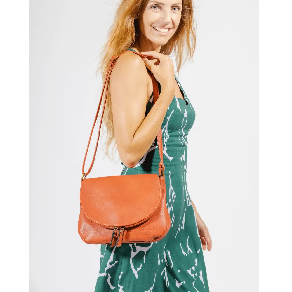 The Original Vegan Leather Shoulder Bag | Bronze