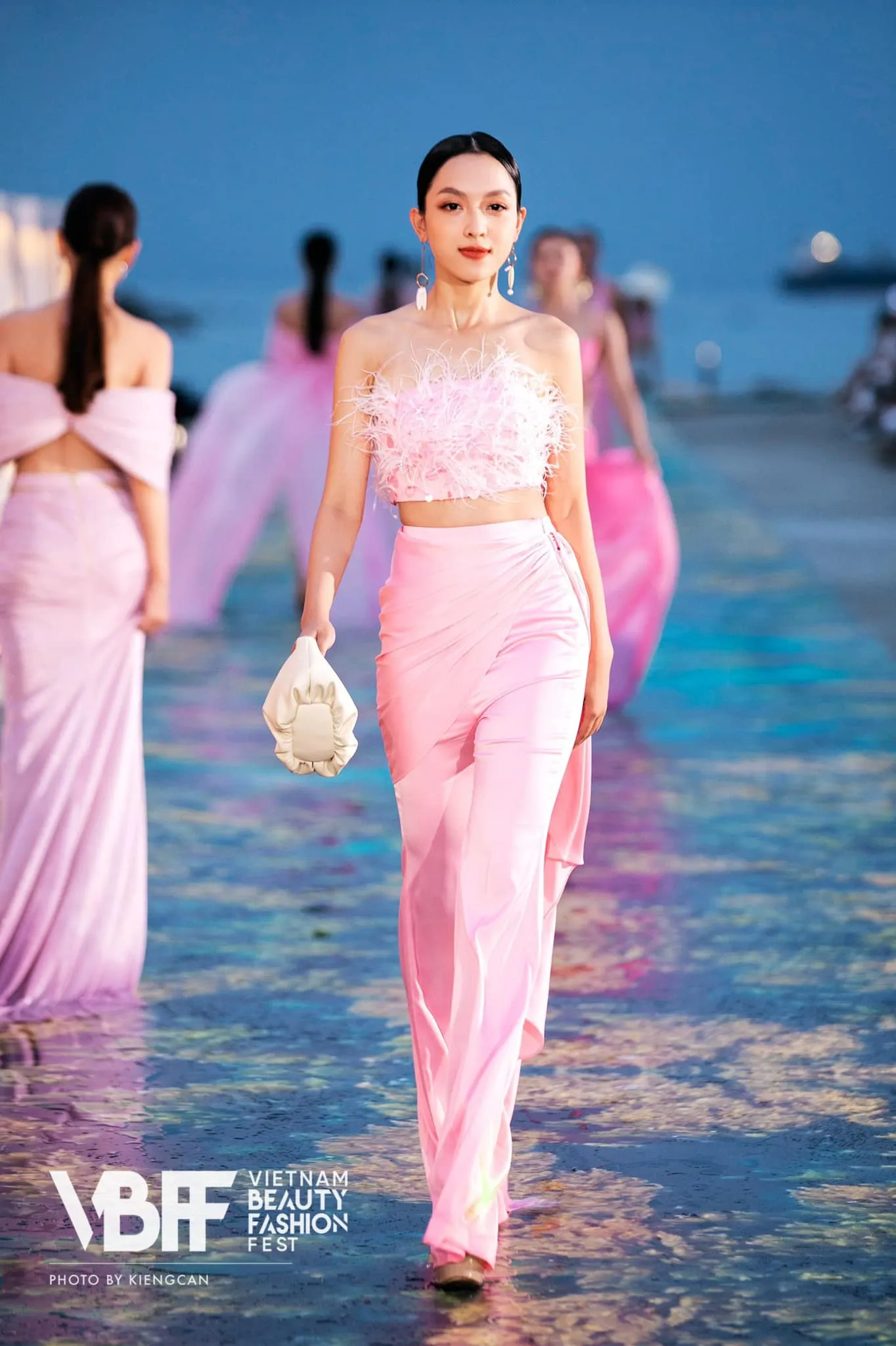 TÚI XÁCH Flower Mini màu nâu chấm
