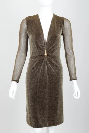 Tom Ford Gold Dionysus Dress